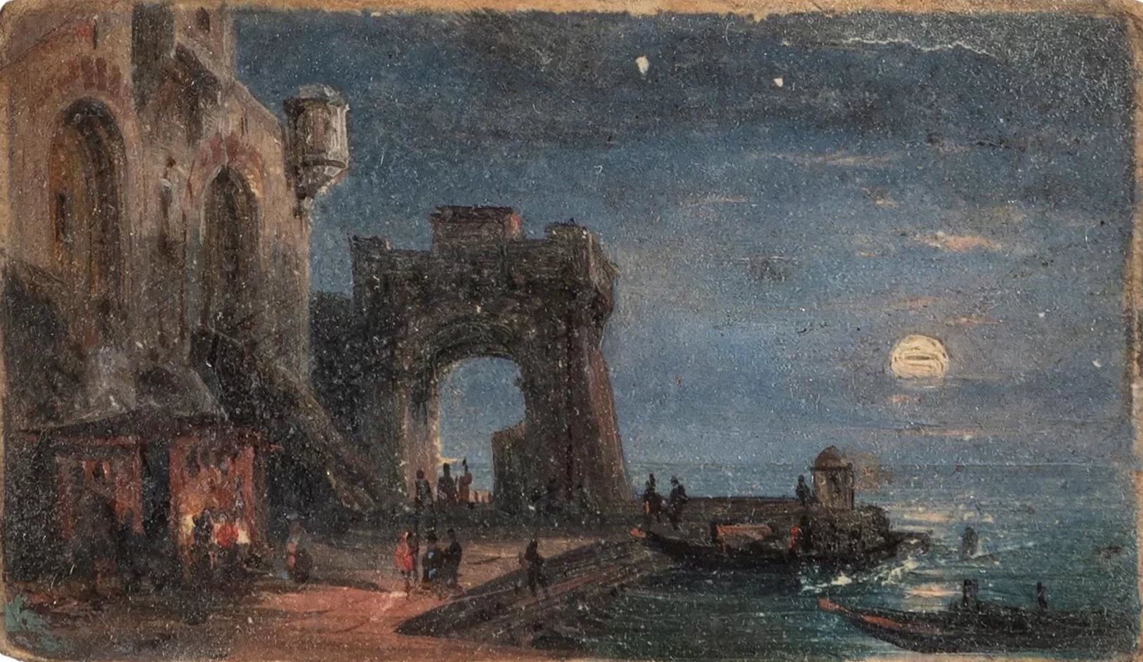  113-Giovanni Renica-Notte al porto